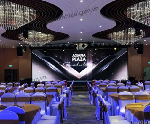 Hệ thống màn hình LED trung tâm hội nghị tiệc cưới Asiana Plaza 4