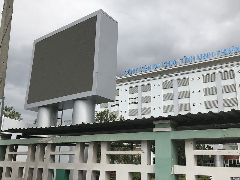 Công trình màn hình led p6 outdoor tại bệnh viên Ninh Thuận