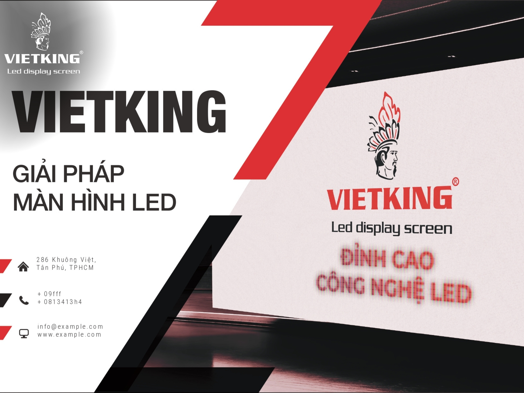 VIETKING - Đơn vị phân phối màn LED P4 indoor uy tín